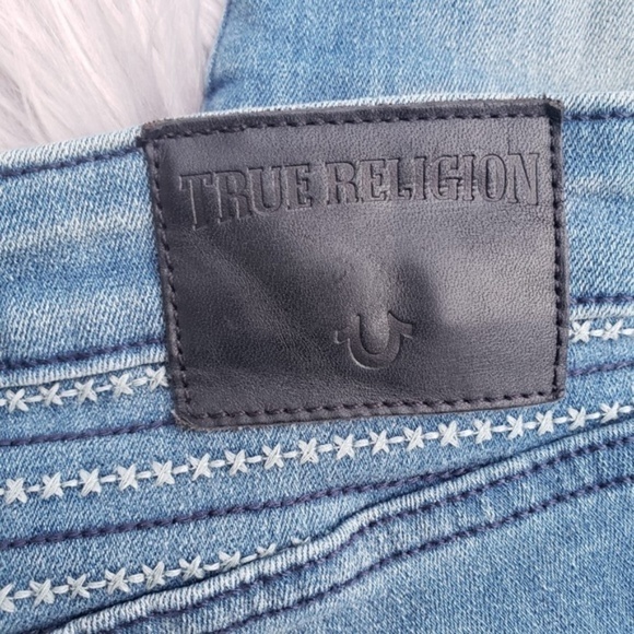 TRUE RELIGION HALLE mid rise super skinny jeans 27 - Picture 6 of 8